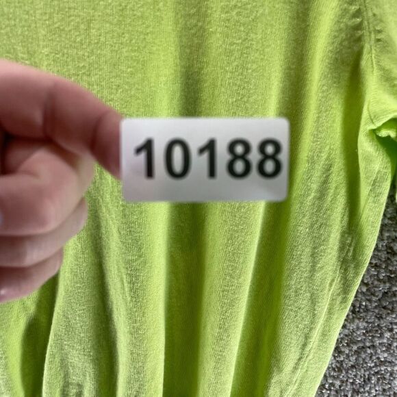 Lane Bryant Sweater Womens 14/16 Green Button Up Cardigan Preppy Plus Casual - Picture 11 of 11